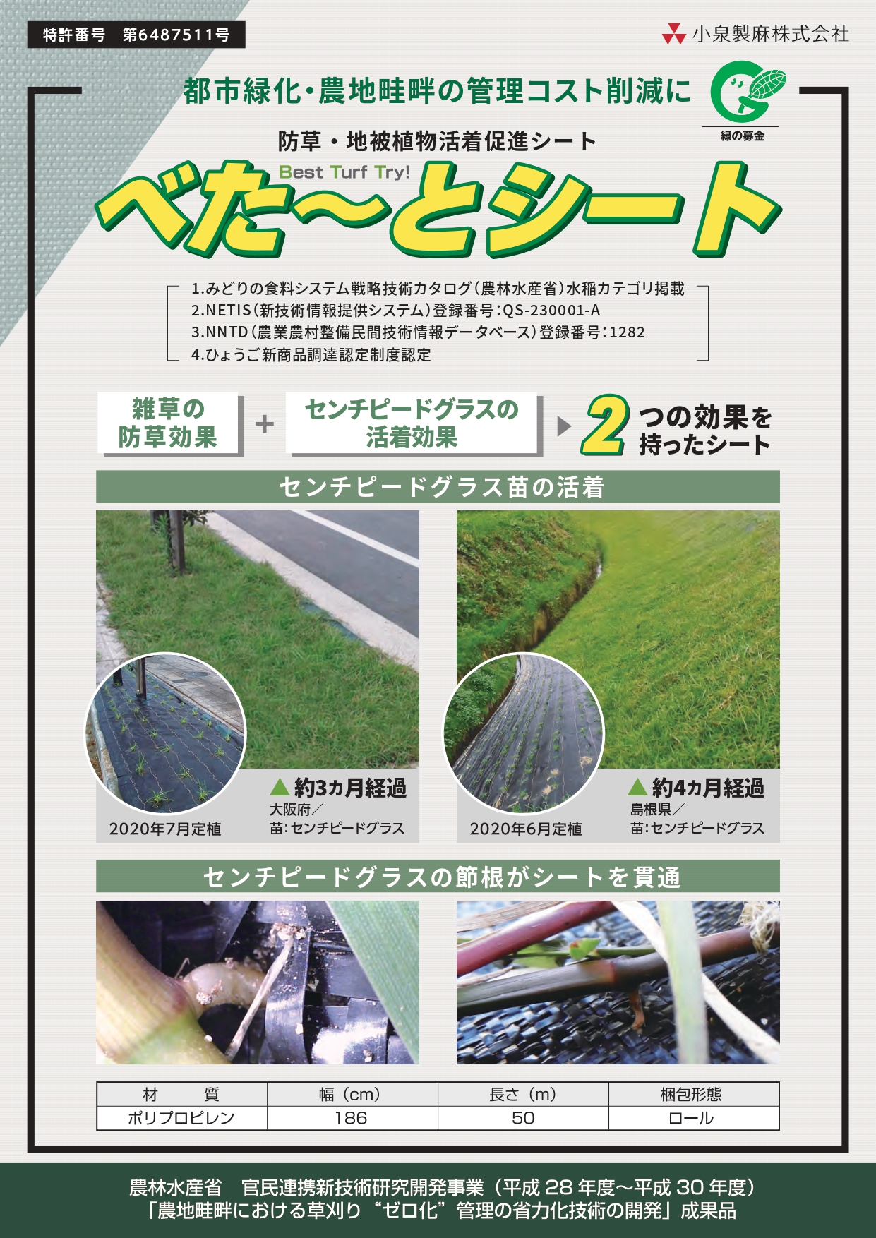 べた～とシート